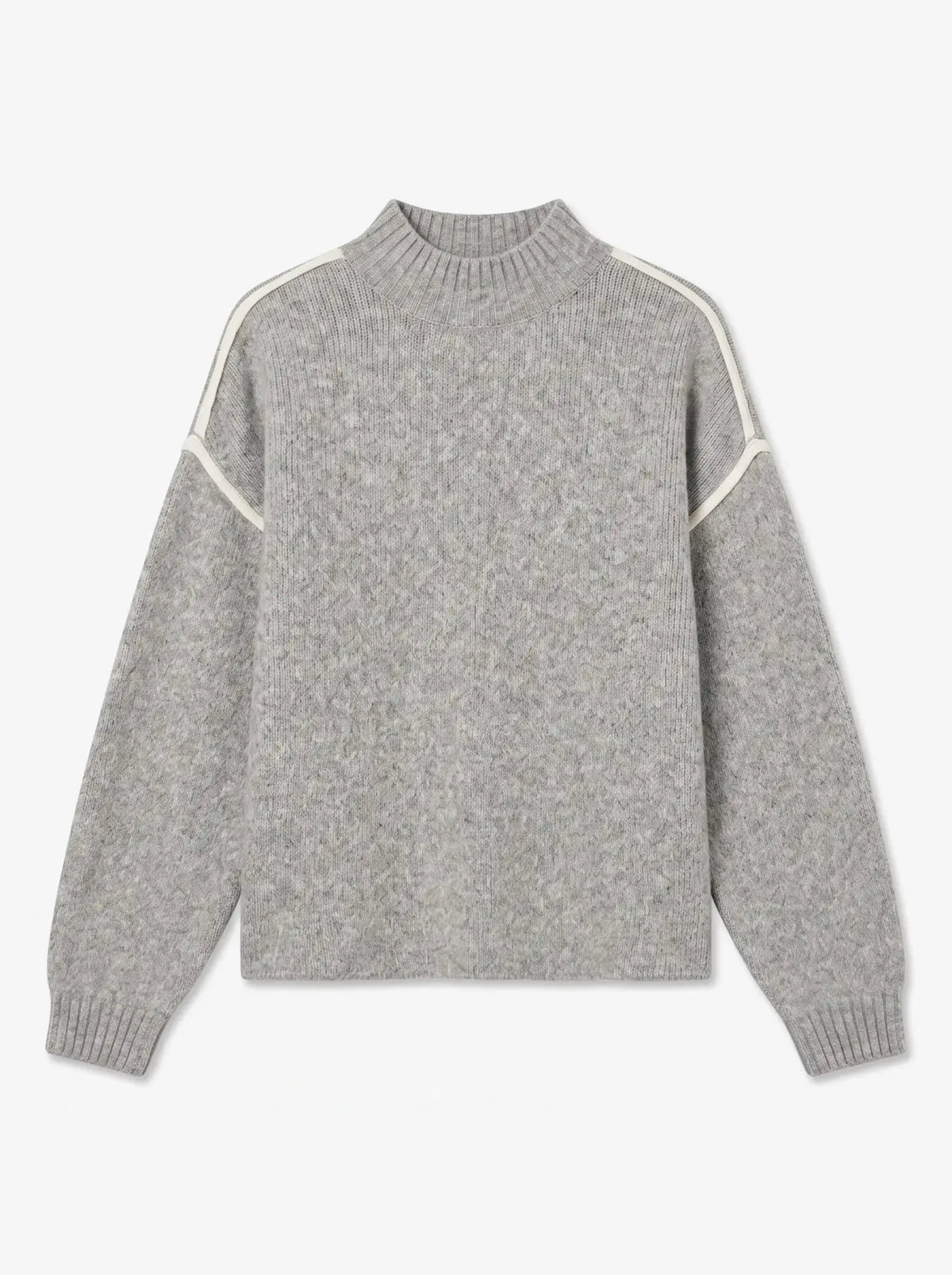 VMBOOM LS HIGHNECK GREY MELANGE