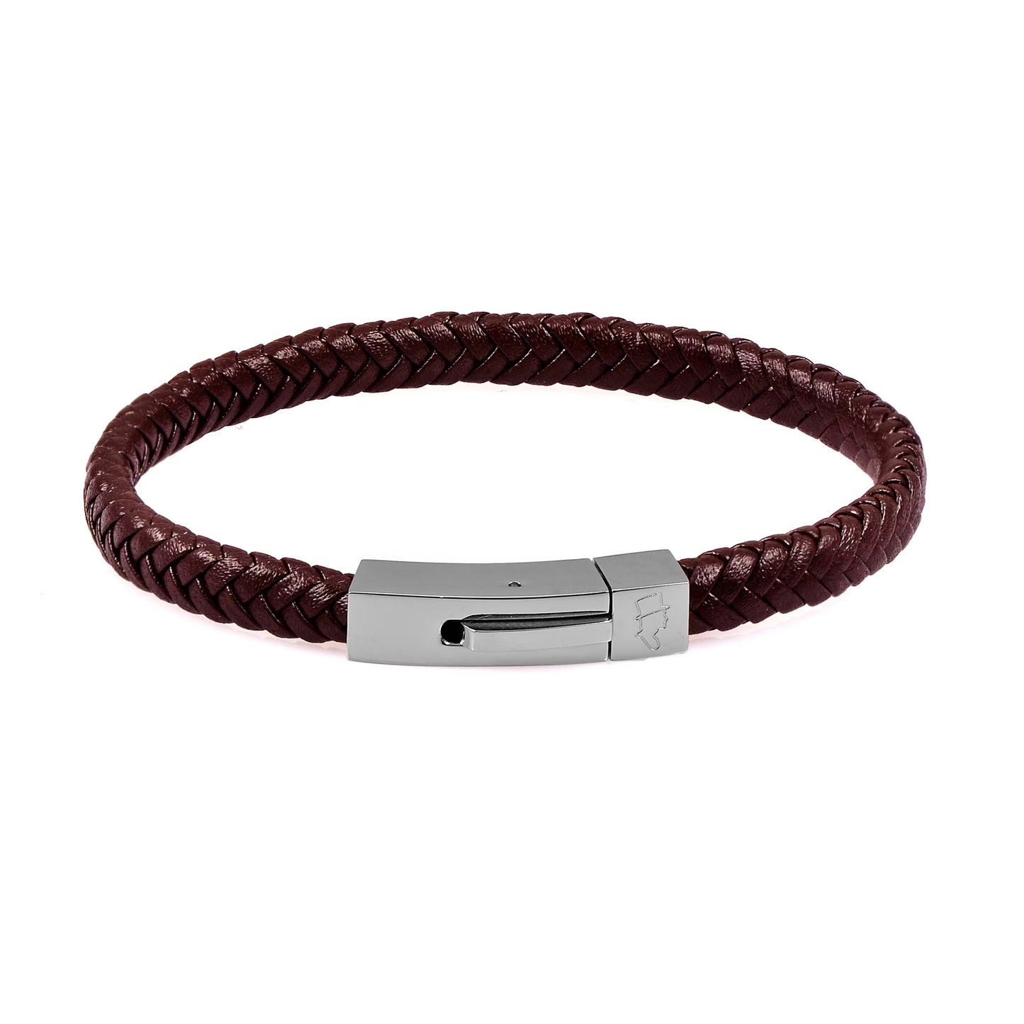 EDD LÄDERARMBAND SINGEL BRUN