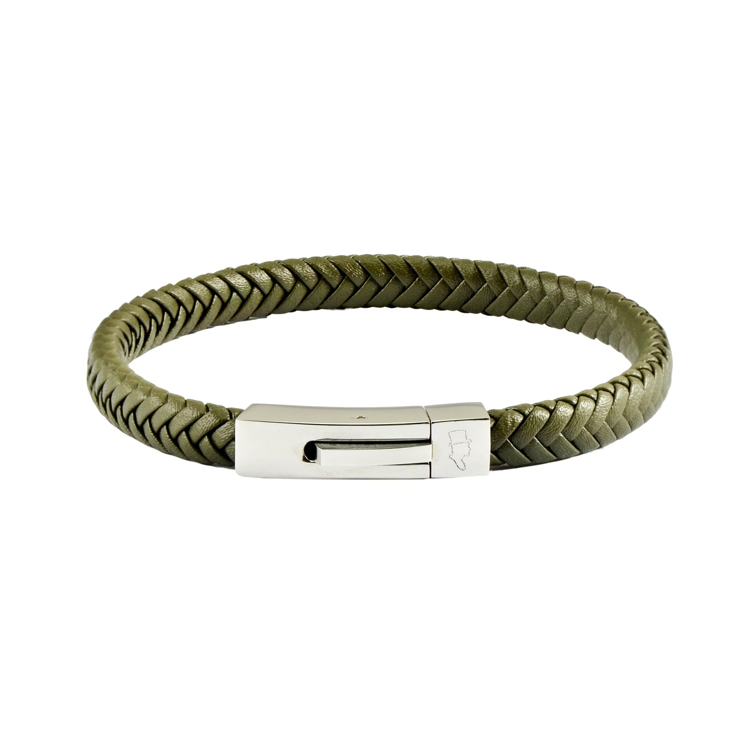 EDD LÄDERARMBAND SINGEL GRÖN