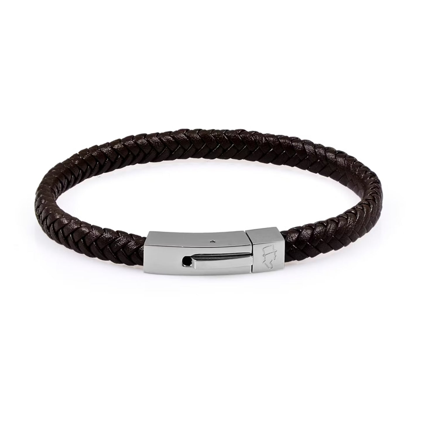 EDD LÄDERARMBAND SINGEL SVART
