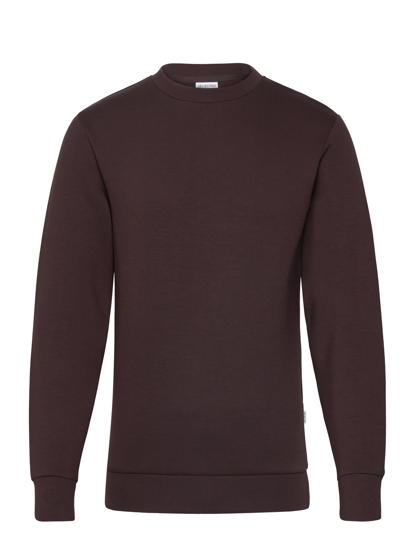 EMANUEL SOFT CREW NECK SWEAT CHOCOLATE