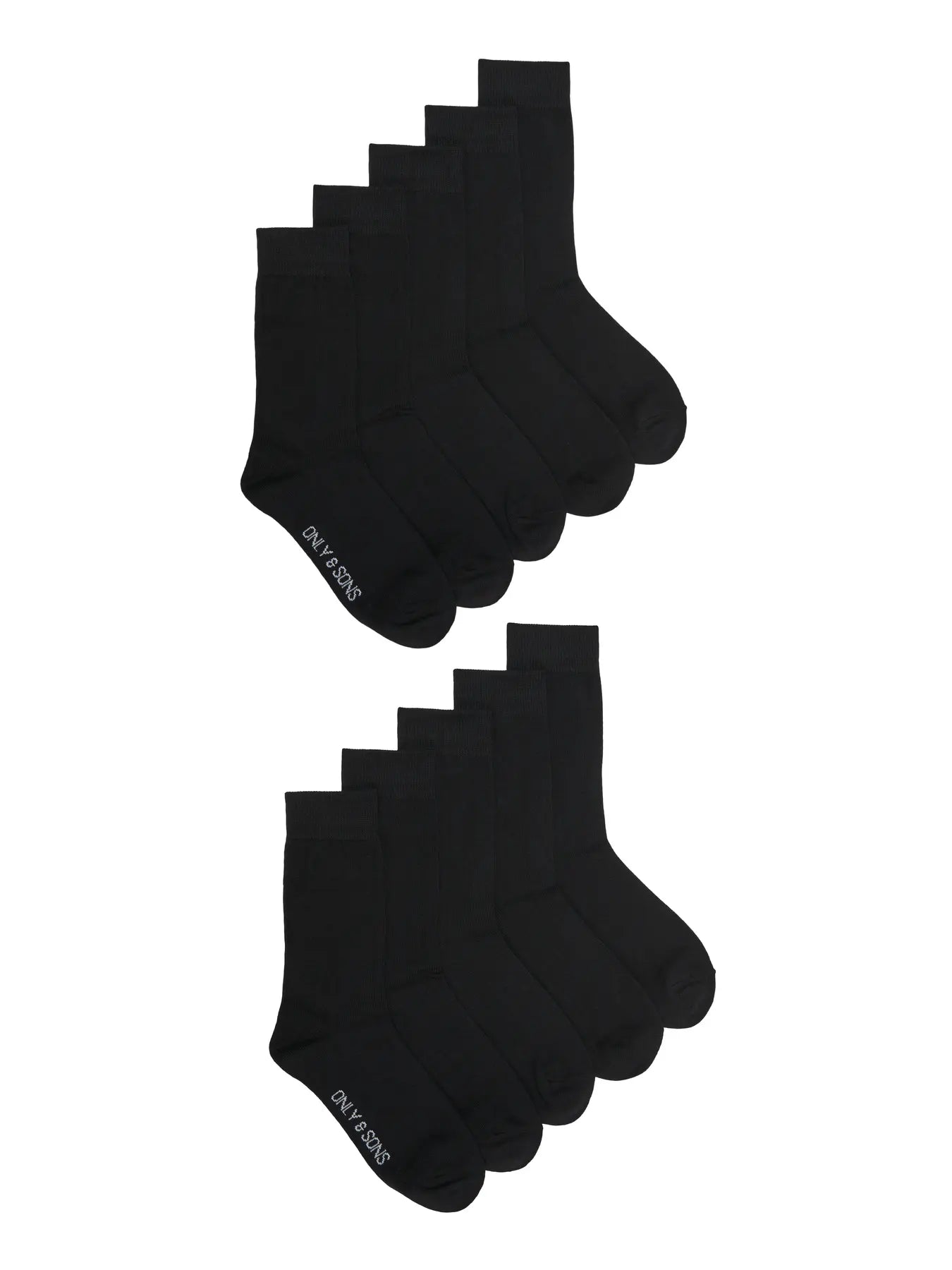 FINCH BASIC SOCK 10-PACK BLACK