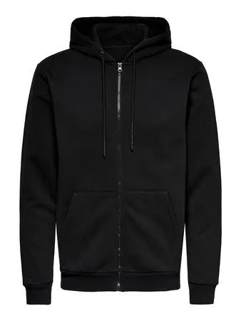 CERES ZIP HOODIE SWEAT BLACK