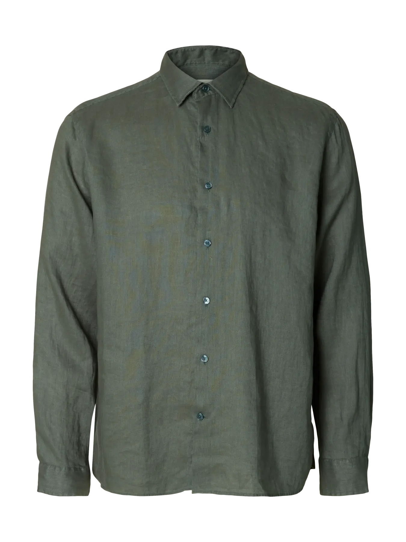 KYLIAN LINEN SHIRT BALSAM GREEN