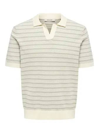 TILO LIFE REG SS SPLIT NECK KNIT