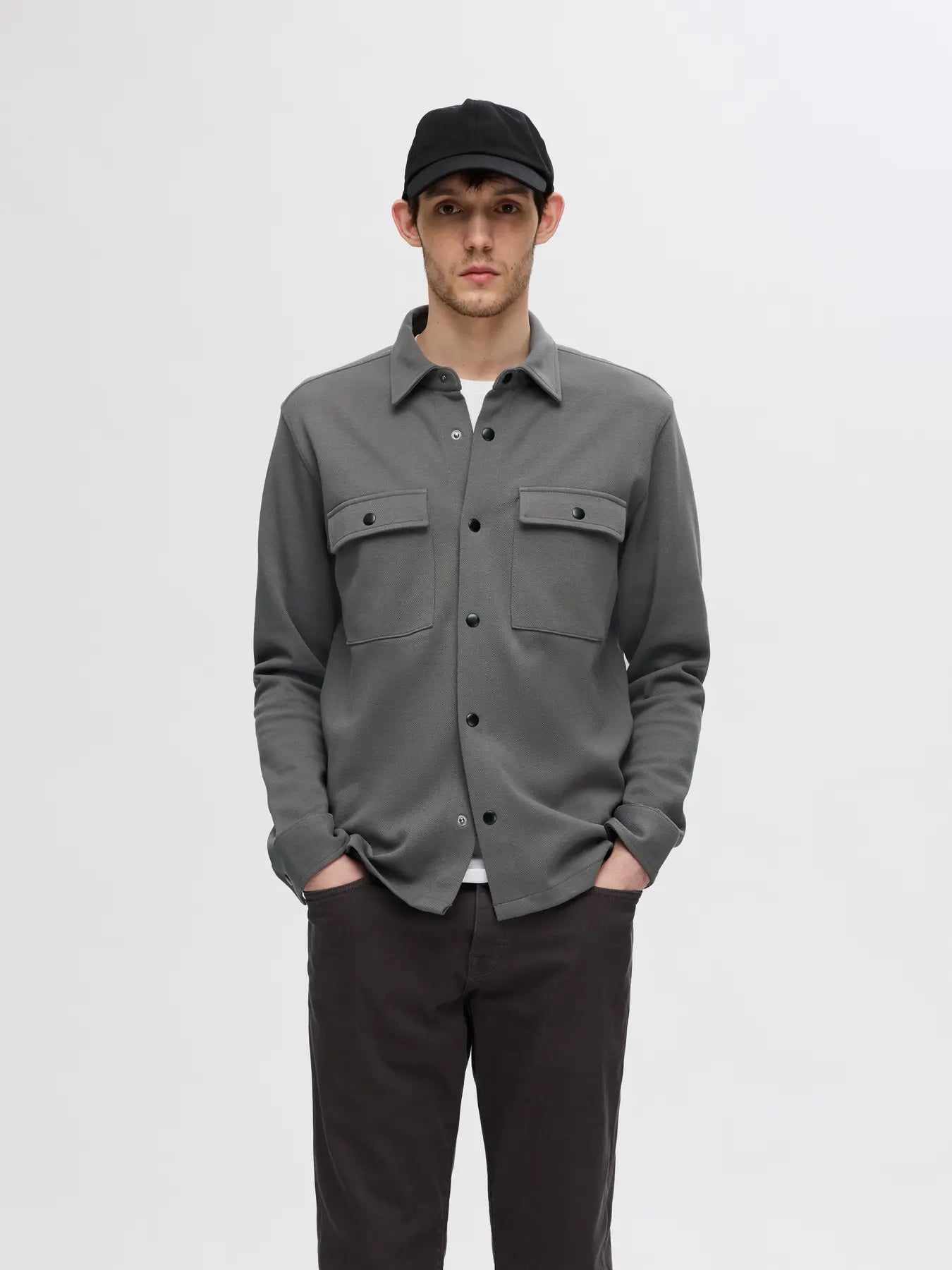 JACKIE OVERSHIRT GRANITE GREY