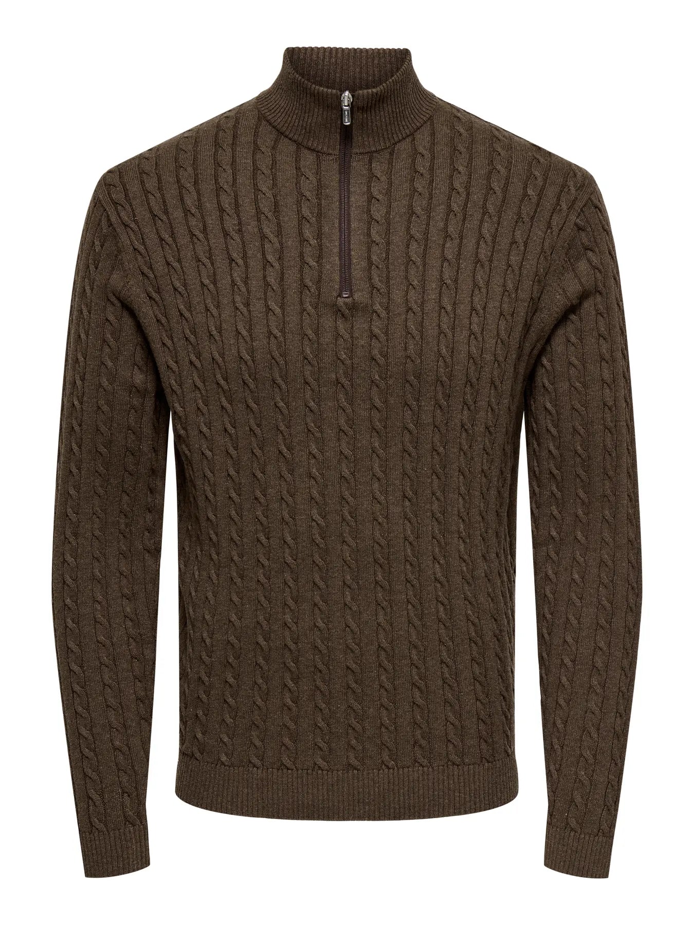 LOUI HALFZIP COFFEE BEAN