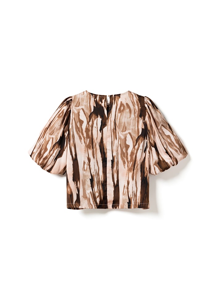 SHELLY BLOUSE BLUSH PRINT