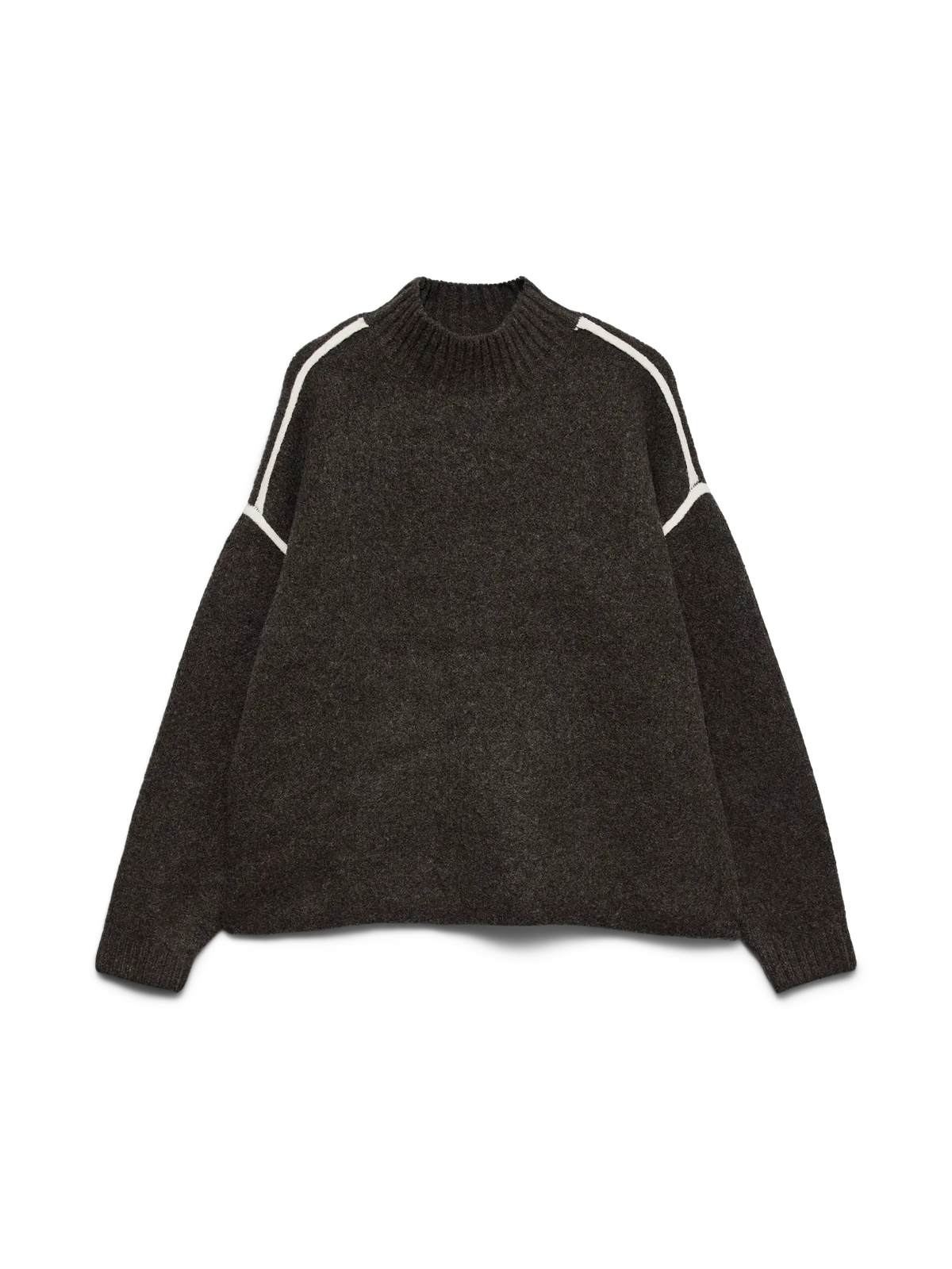 VMBOOM LS HIGHNECK CHCOLATE MELANGE