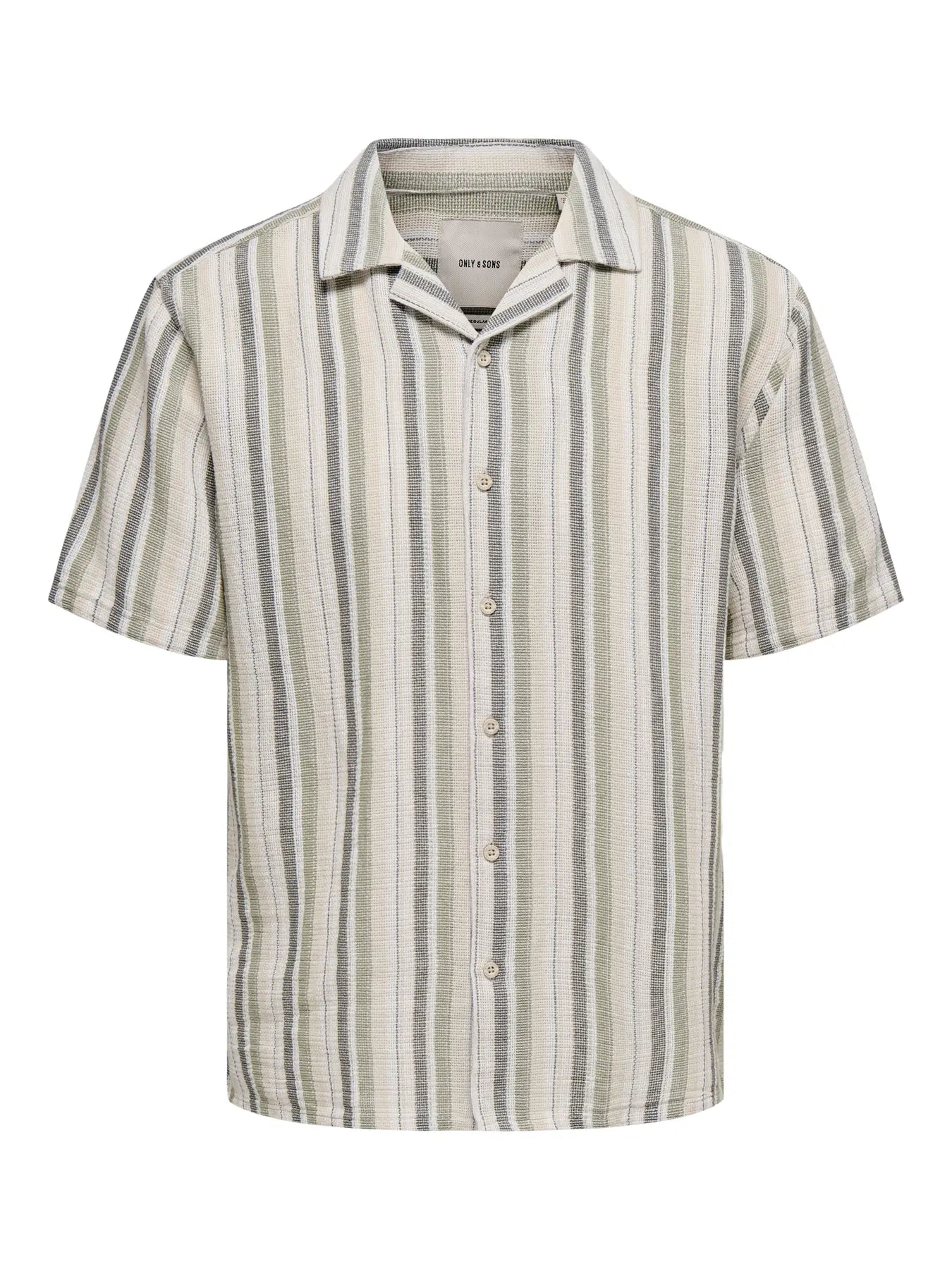 TREV STRIPE SHIRT SEAGRASS