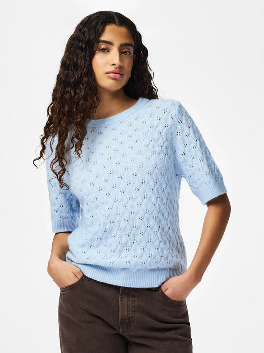 LEOU KNIT CASHMERE BLUE