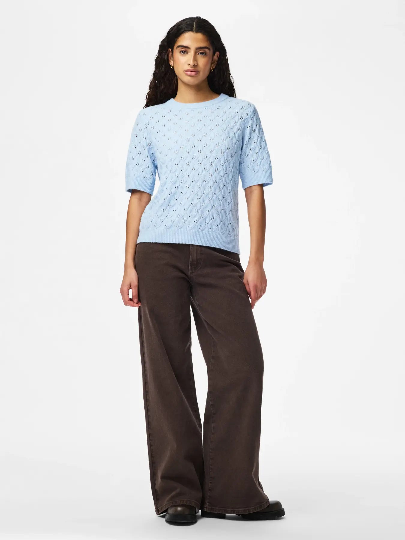 LEOU KNIT CASHMERE BLUE