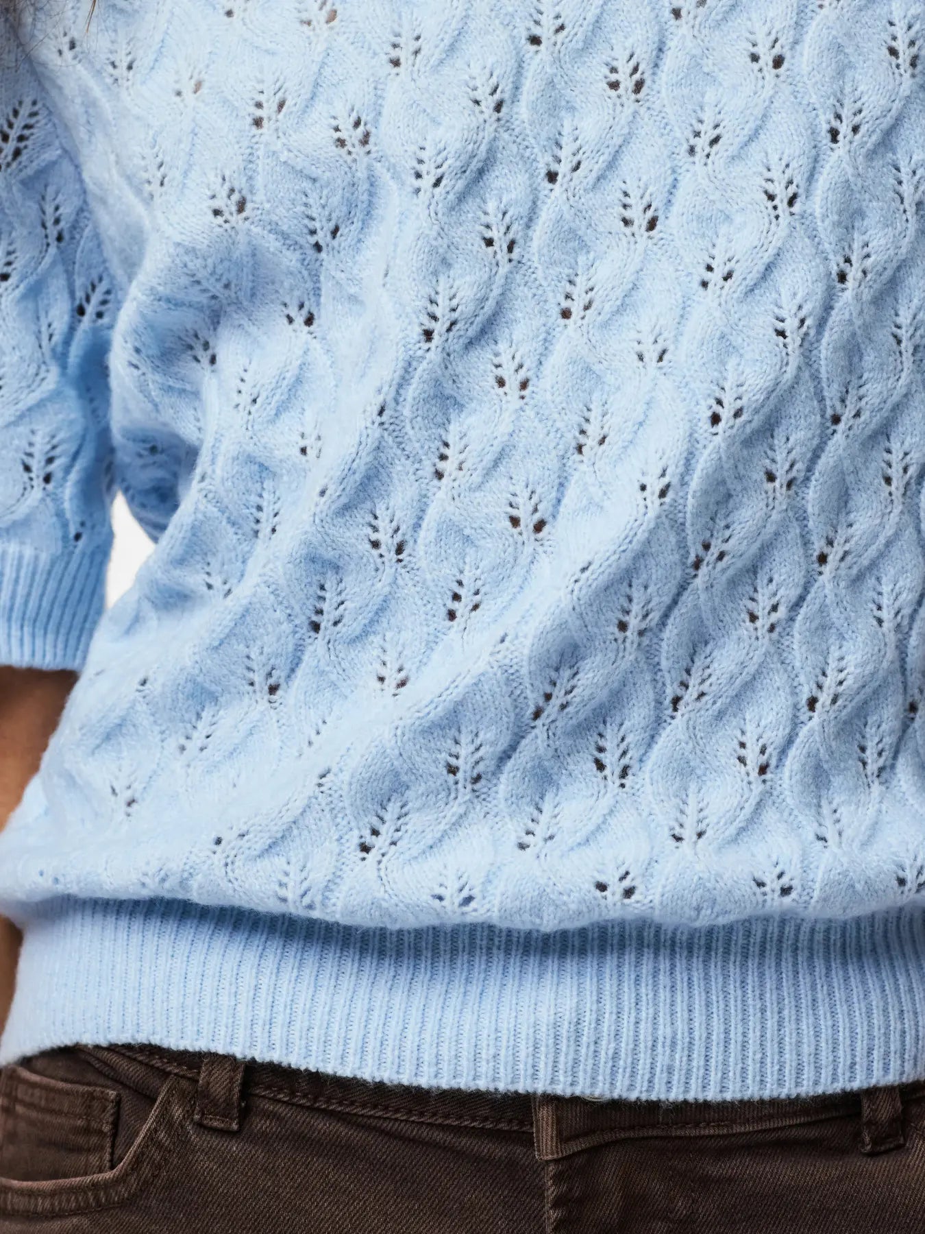 LEOU KNIT CASHMERE BLUE