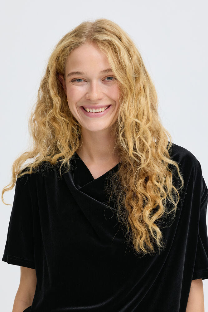 PERLINA BLOUSE BLACK