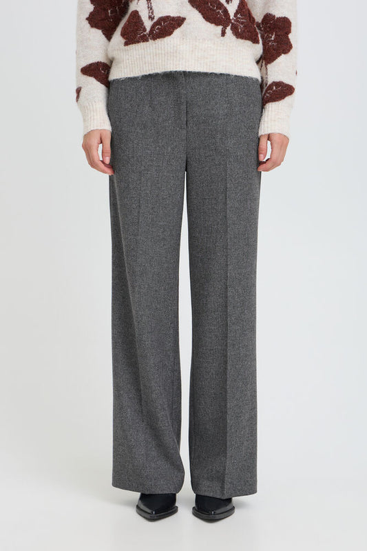 ETONA WIDE PANT GREY MELANGE