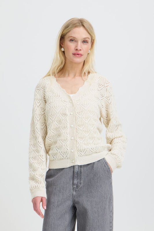 BYNOPPA CARDIGAN BIRCH