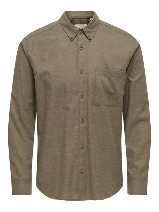 JUPITER REG SHIRT WALNUT