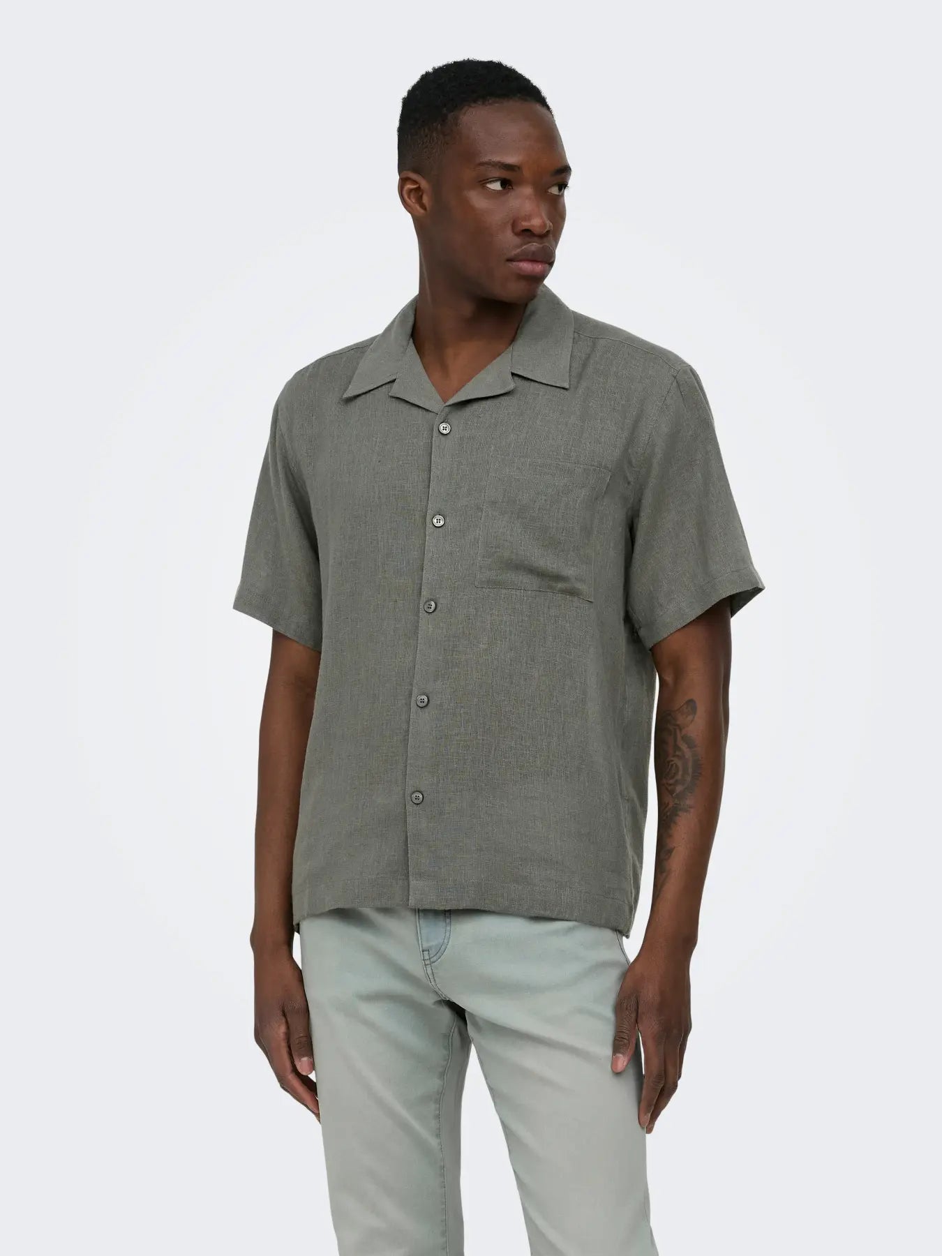 LAURENCE SHIRT CASTOR GRAY