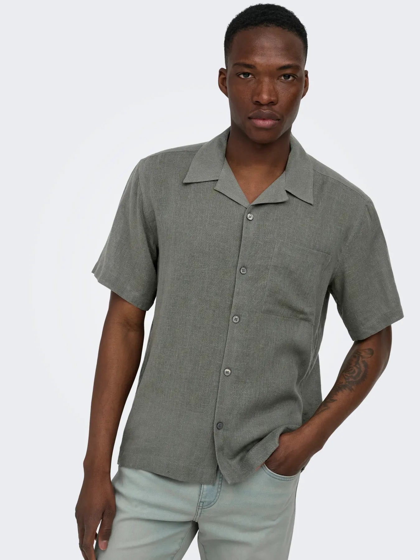 LAURENCE SHIRT CASTOR GRAY