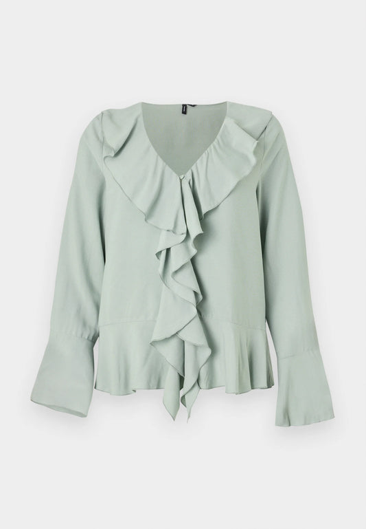 MERRY FRILL TOP ICEBERG GREEN