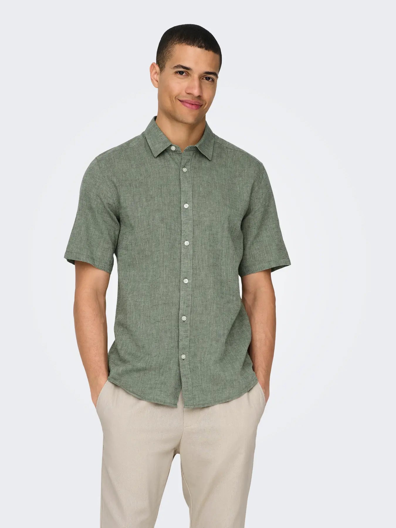 CAIDEN SHORT SHIRT SWAMP