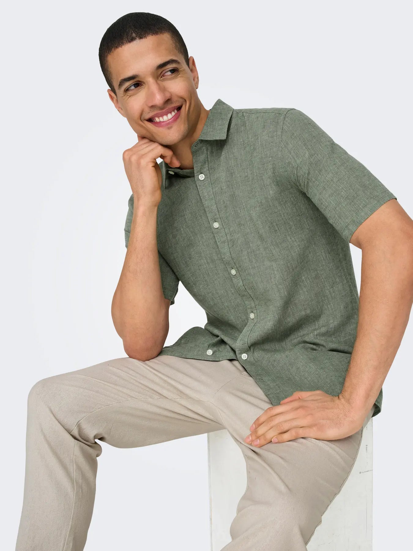 CAIDEN SHORT SHIRT SWAMP