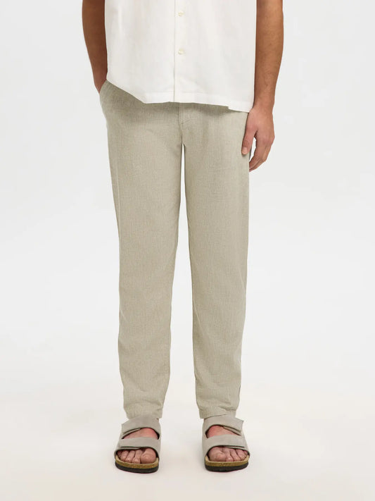 BRODY LINEN PANT VETIVER OATMEAL