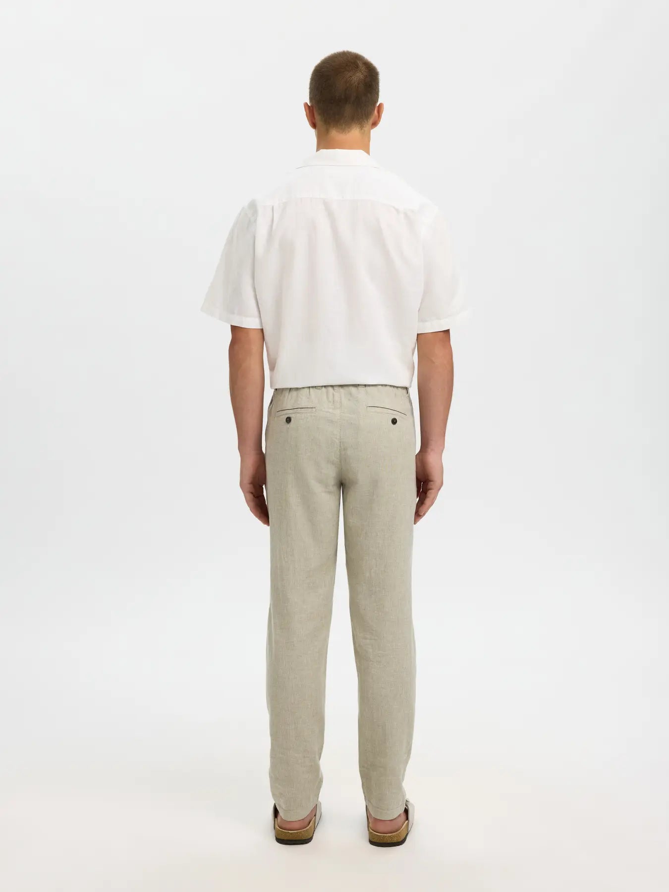 BRODY LINEN PANT VETIVER OATMEAL