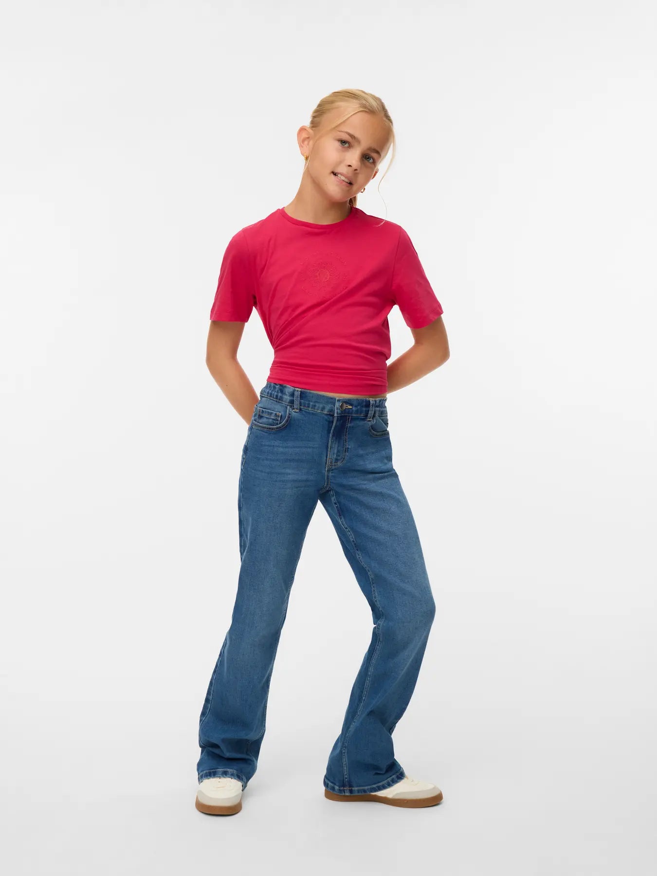 RIVER FLARED JEANS MEDIUM BLUE