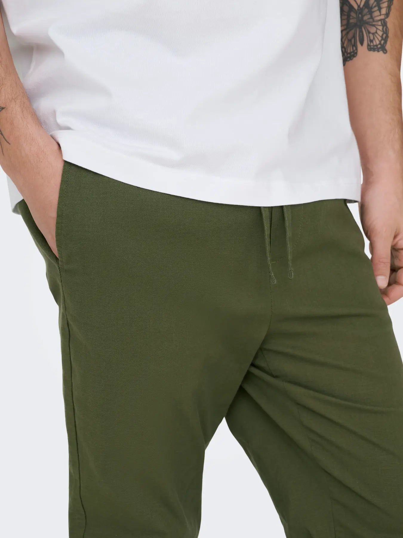 REID TAPERED PANT OLIVE