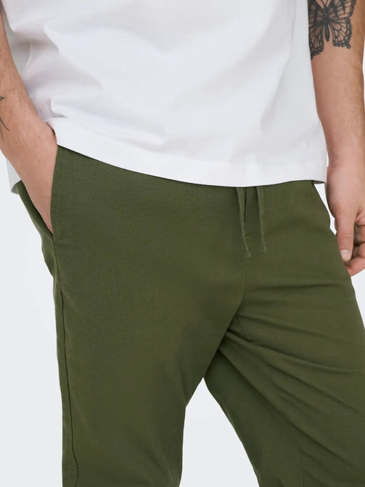 REID TAPERED PANT OLIVE