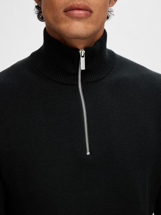 DANE HALFZIP BLACK