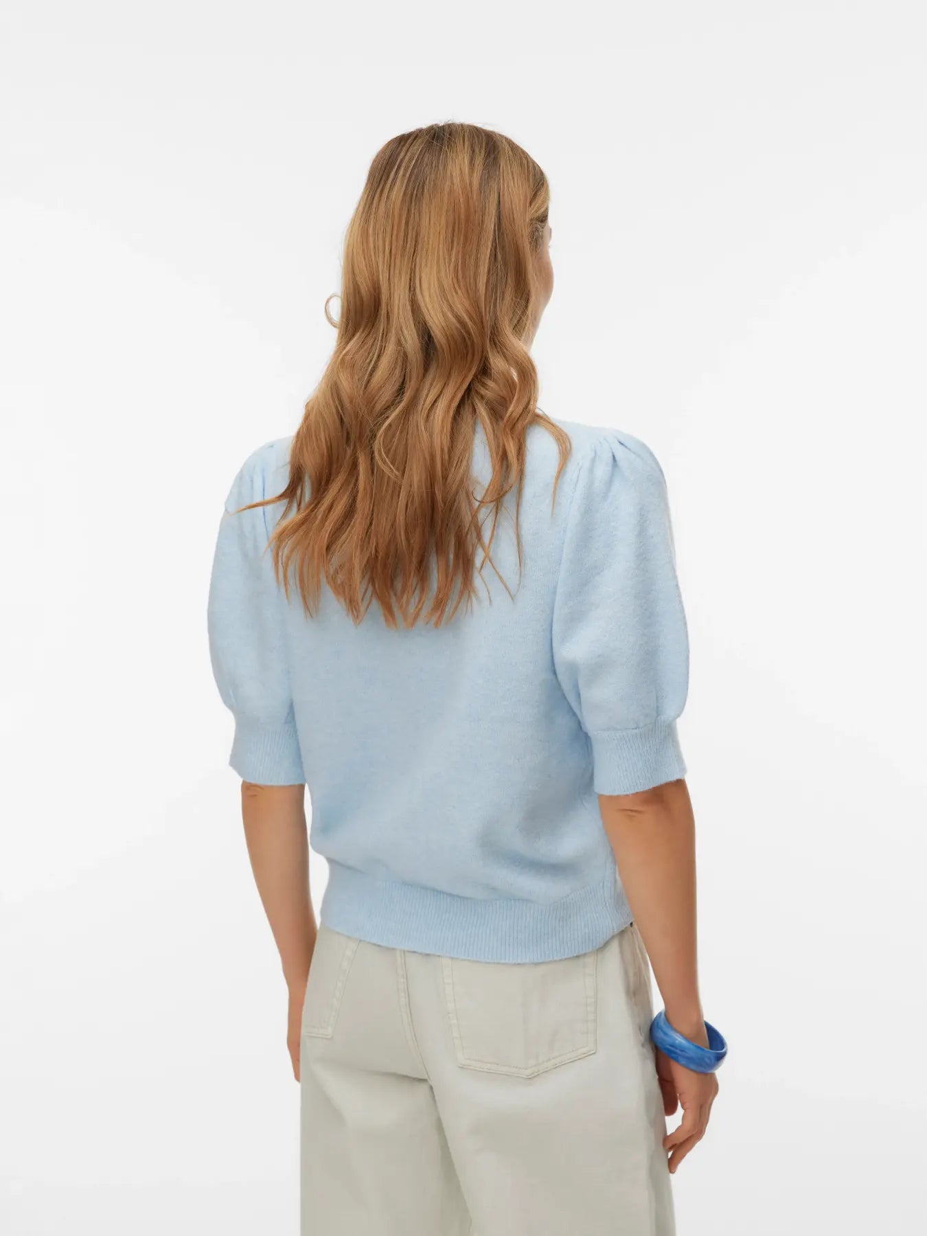 DOFFY 2/4 PULLOVER CASHMERE BLUE MELANGE