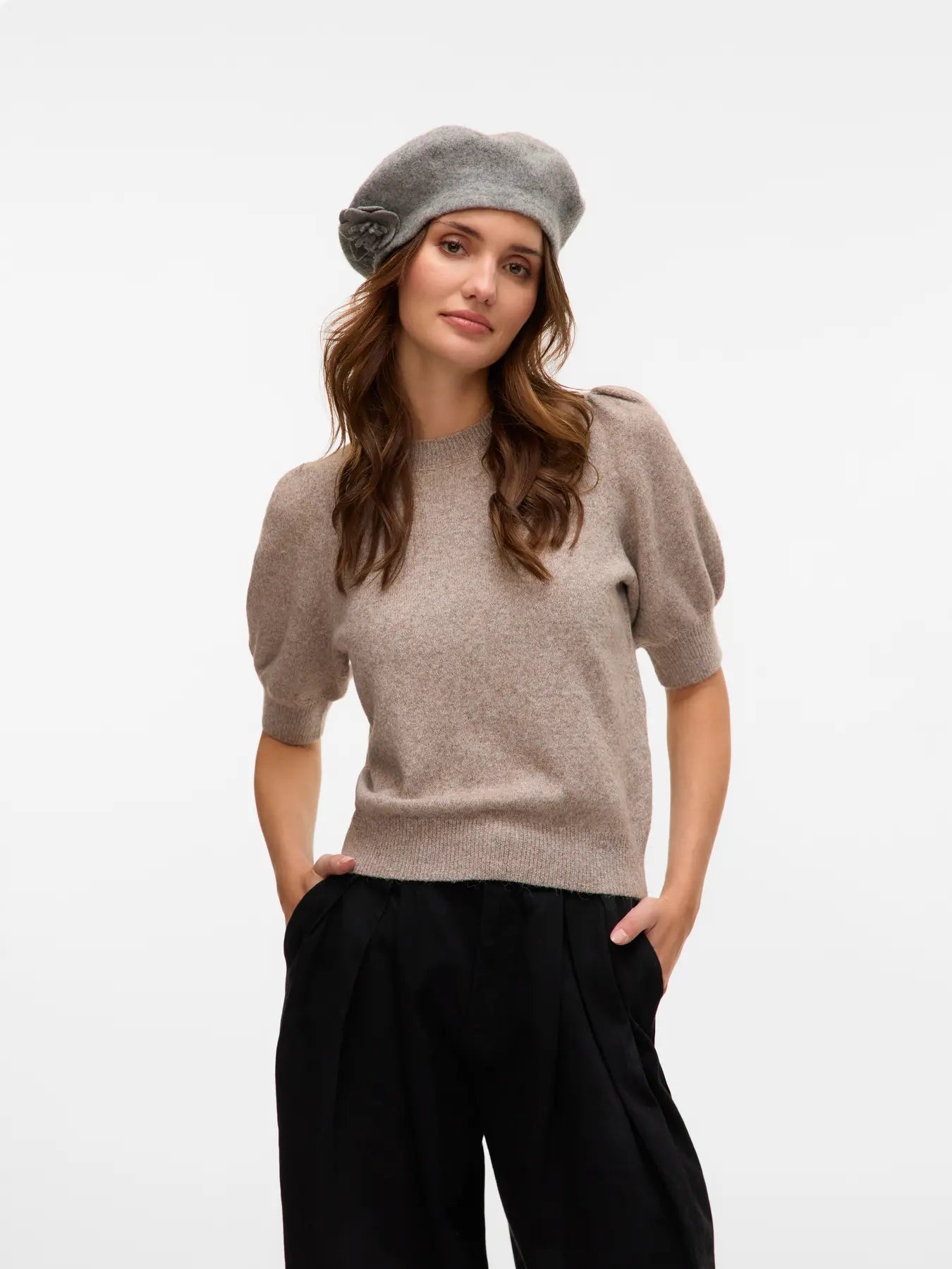 DOFFY 2/4 PULLOVER MOON ROCK MELANGE