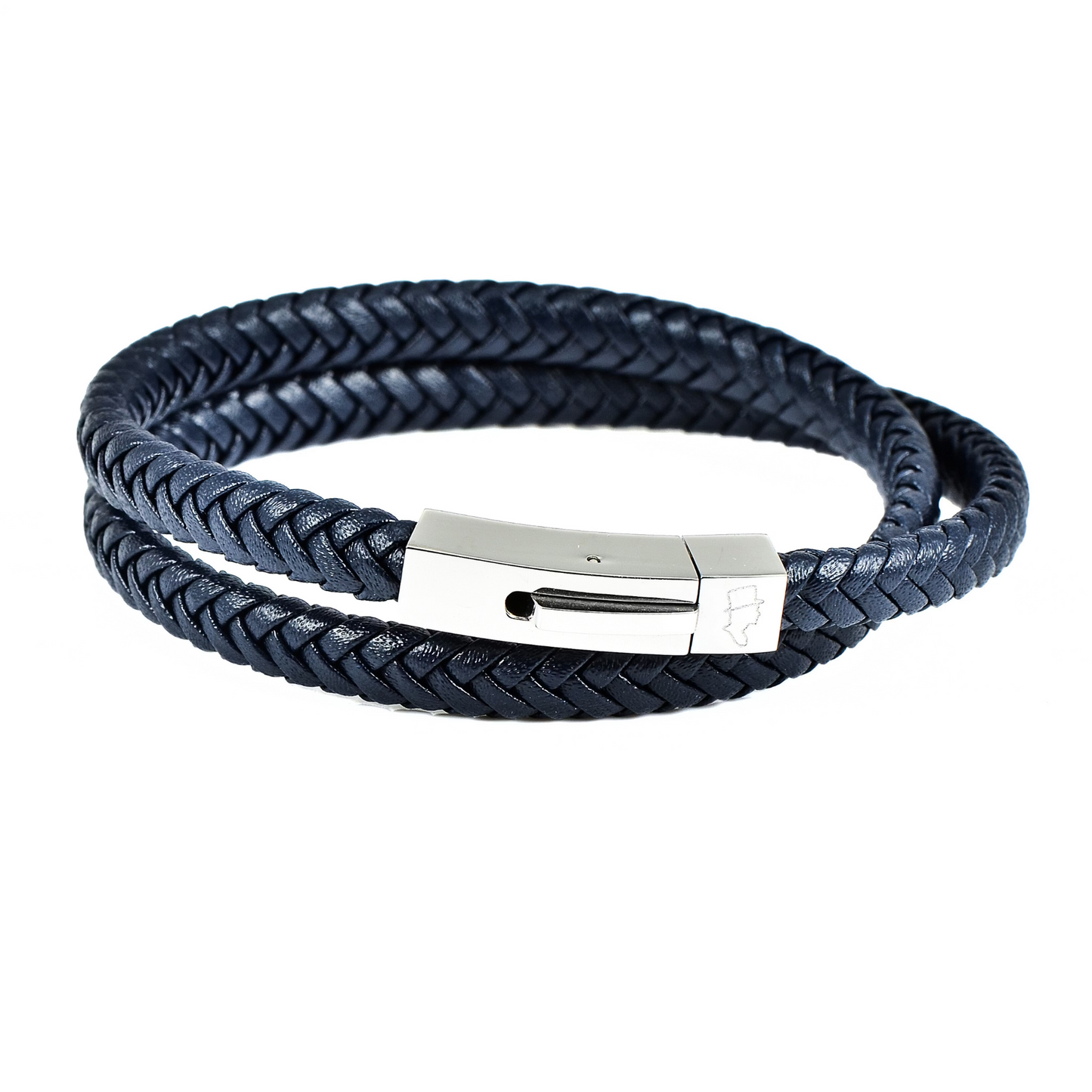 EDD LÄDERARMBAND DUBBEL NAVY