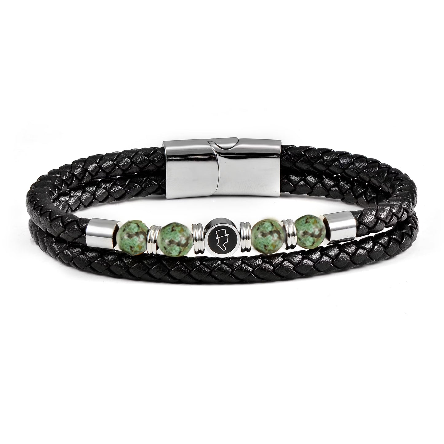 EDD LÄDERARMBAND KOMBO GRÖN