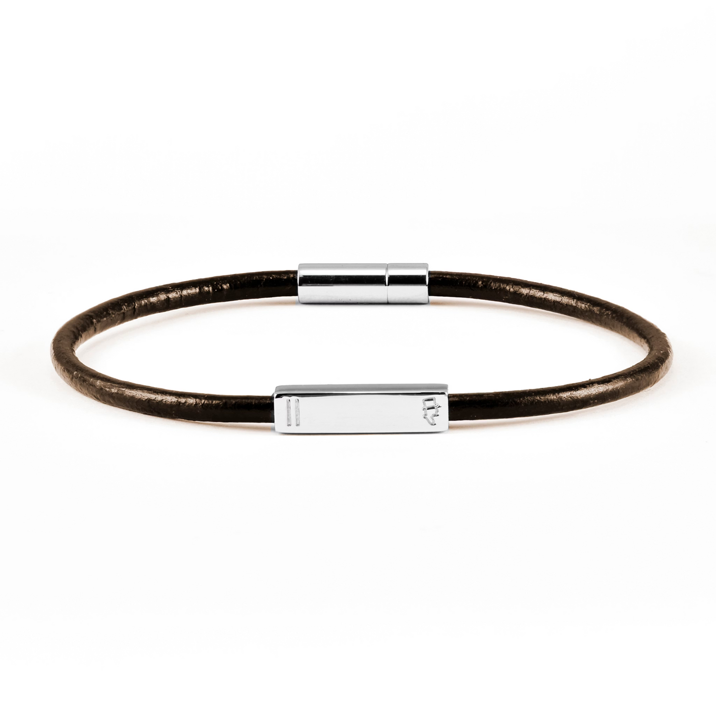 EDD LÄDERARMBAND TIMELESS SMAL BRUN