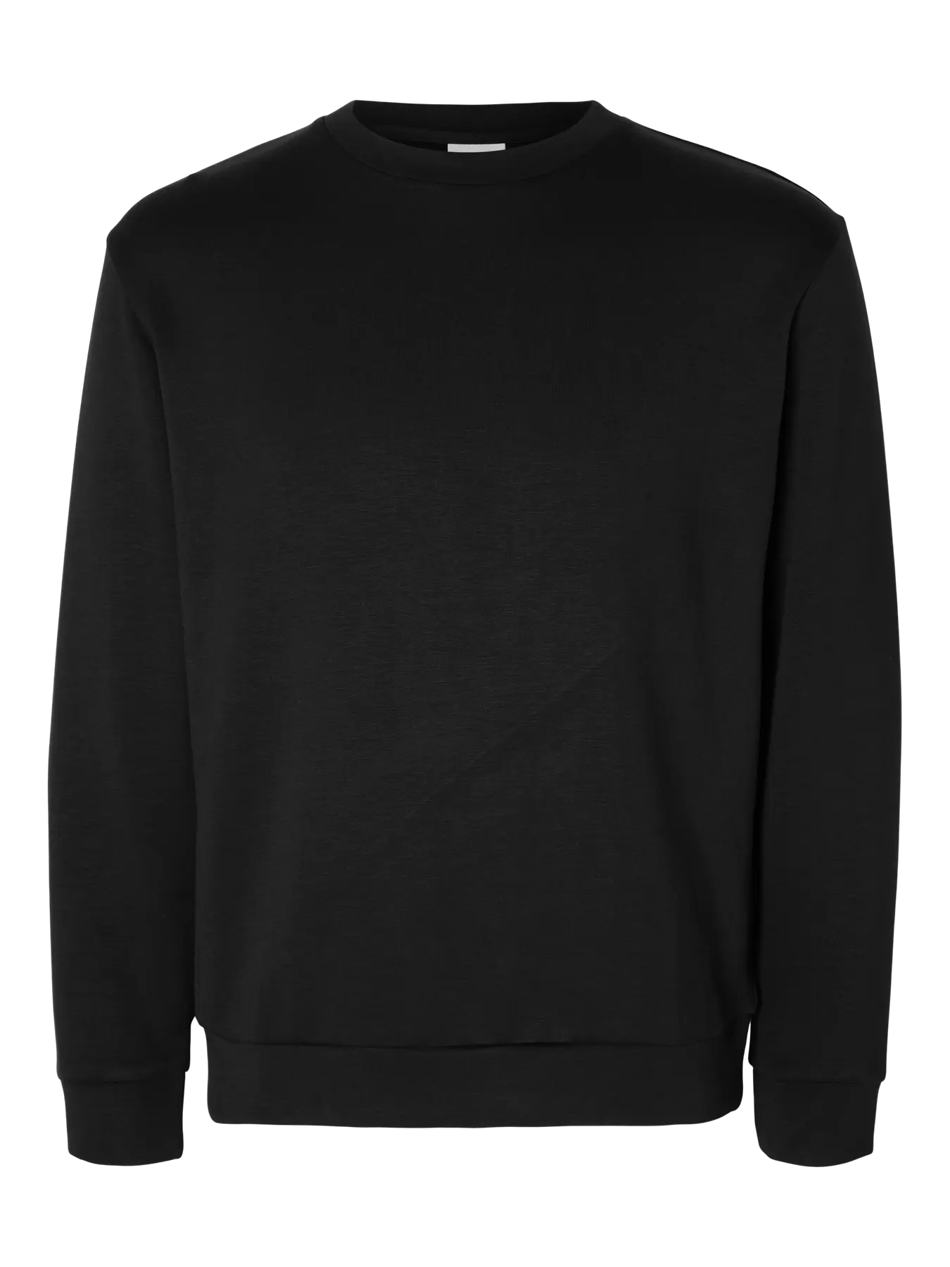 EMANUEL SOFT CREW NECK SWEAT BLACK