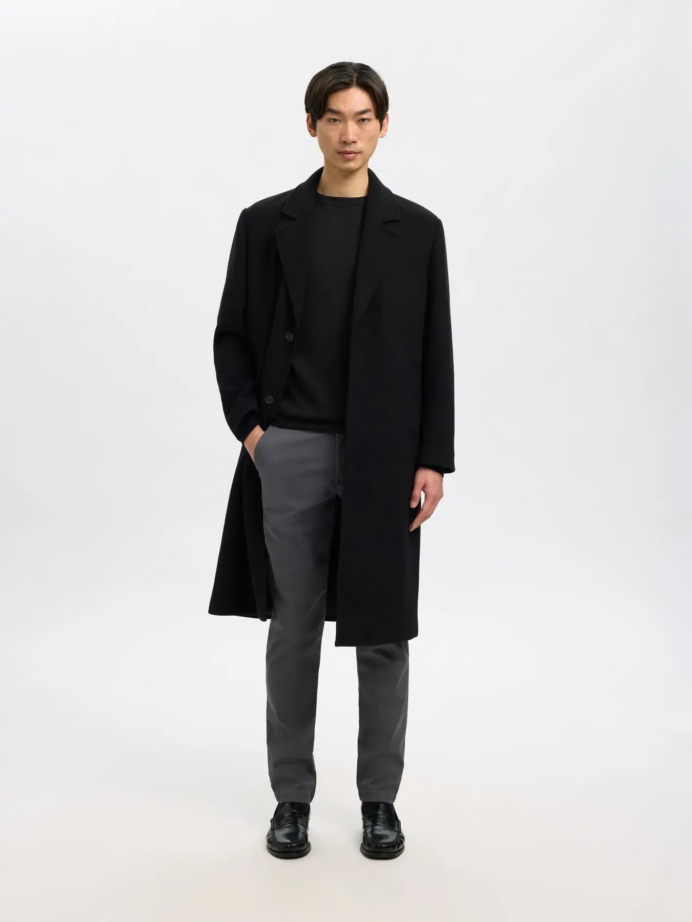 EMANUEL SOFT CREW NECK SWEAT BLACK