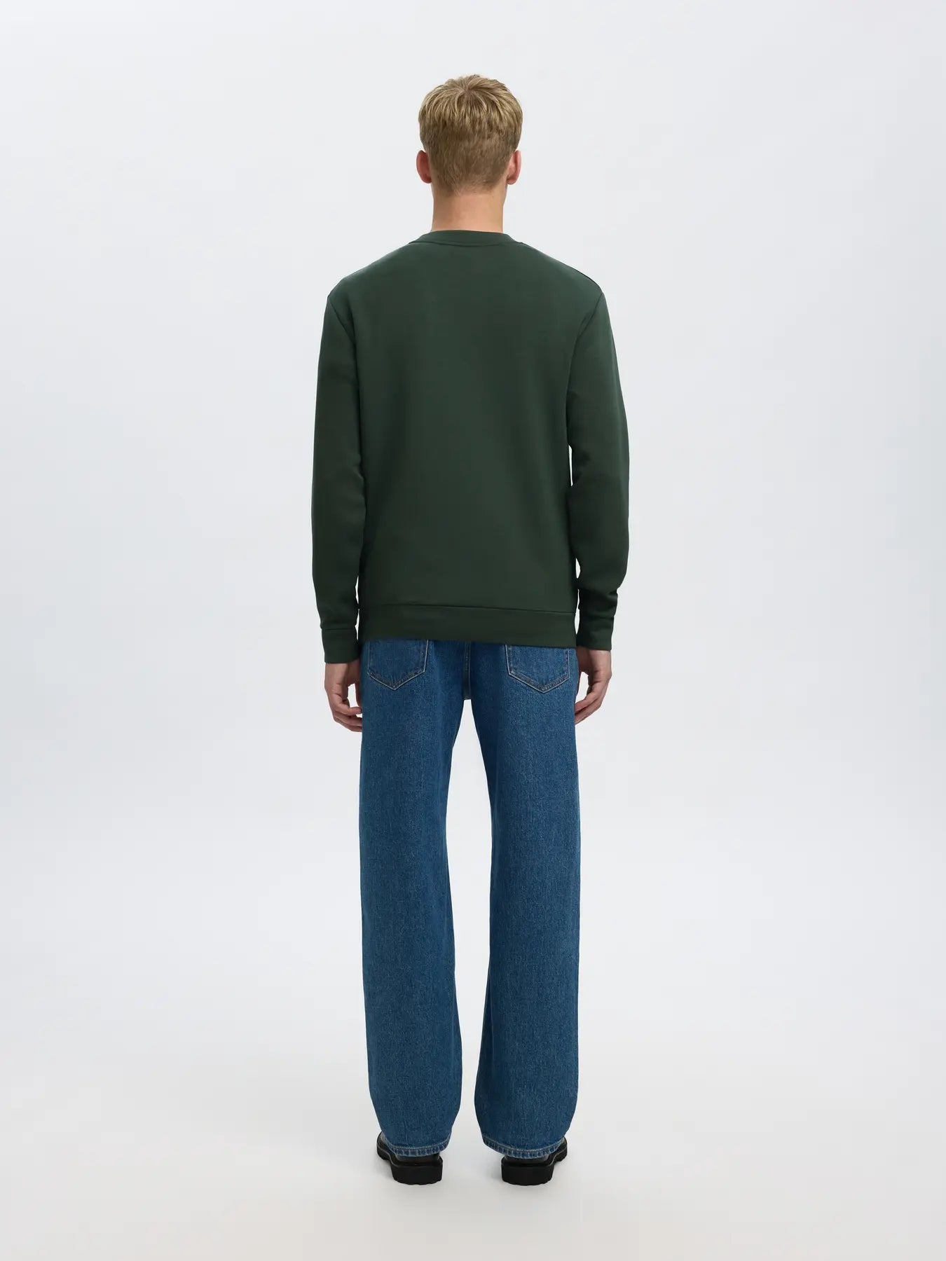 EMANUEL SOFT CREW NECK SWEAT DEEP FOREST