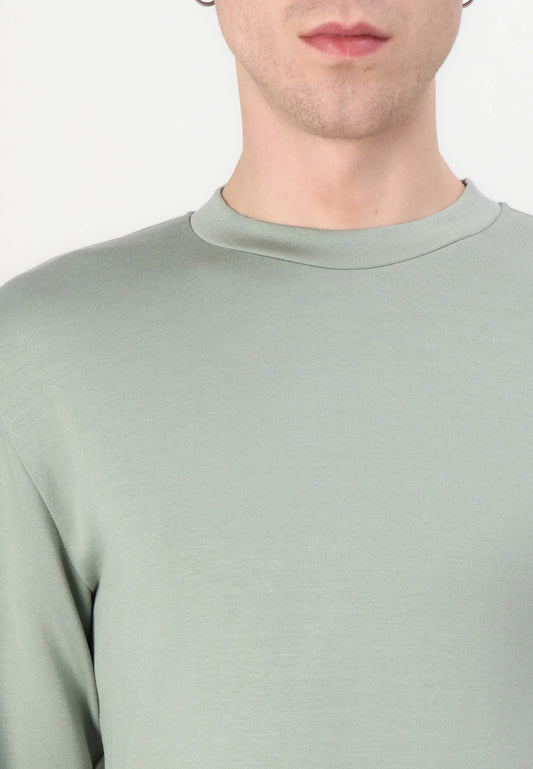 EMANUEL SOFT CREW NECK SWEAT ICEBERG GREEN