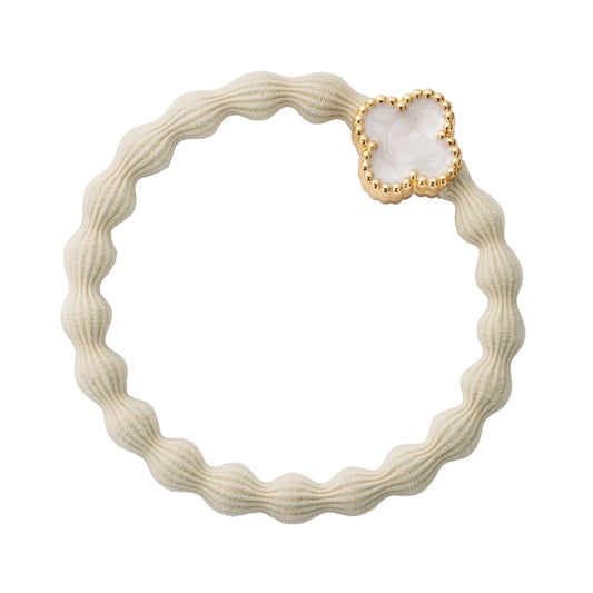 ENAMEL GOLD QUATREFOIL VANILLA