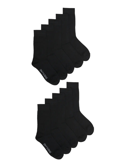 FINCH BASIC SOCK 10-PACK BLACK
