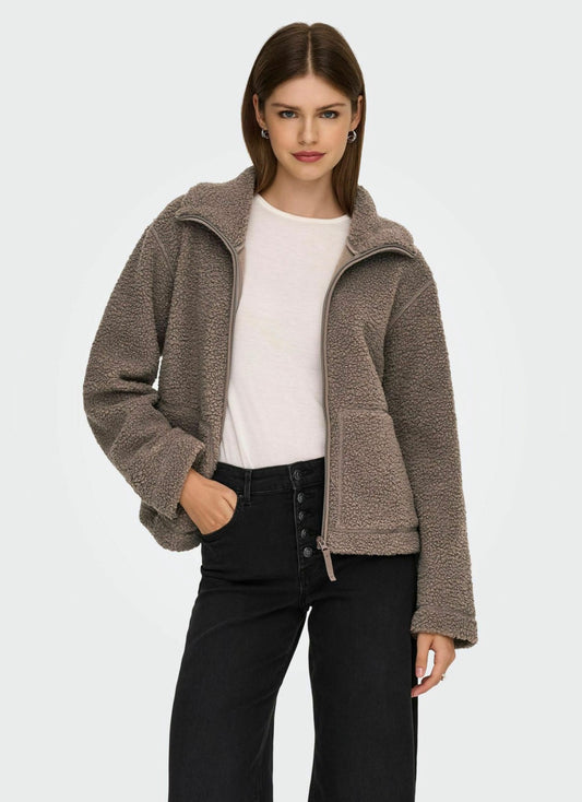 MEGHAN TEDDY JACKET WALNUT