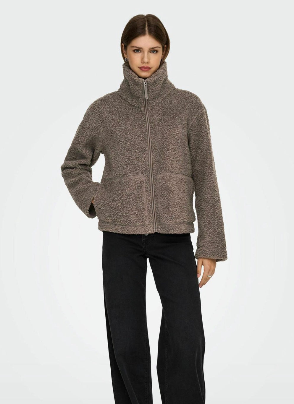 MEGHAN TEDDY JACKET WALNUT