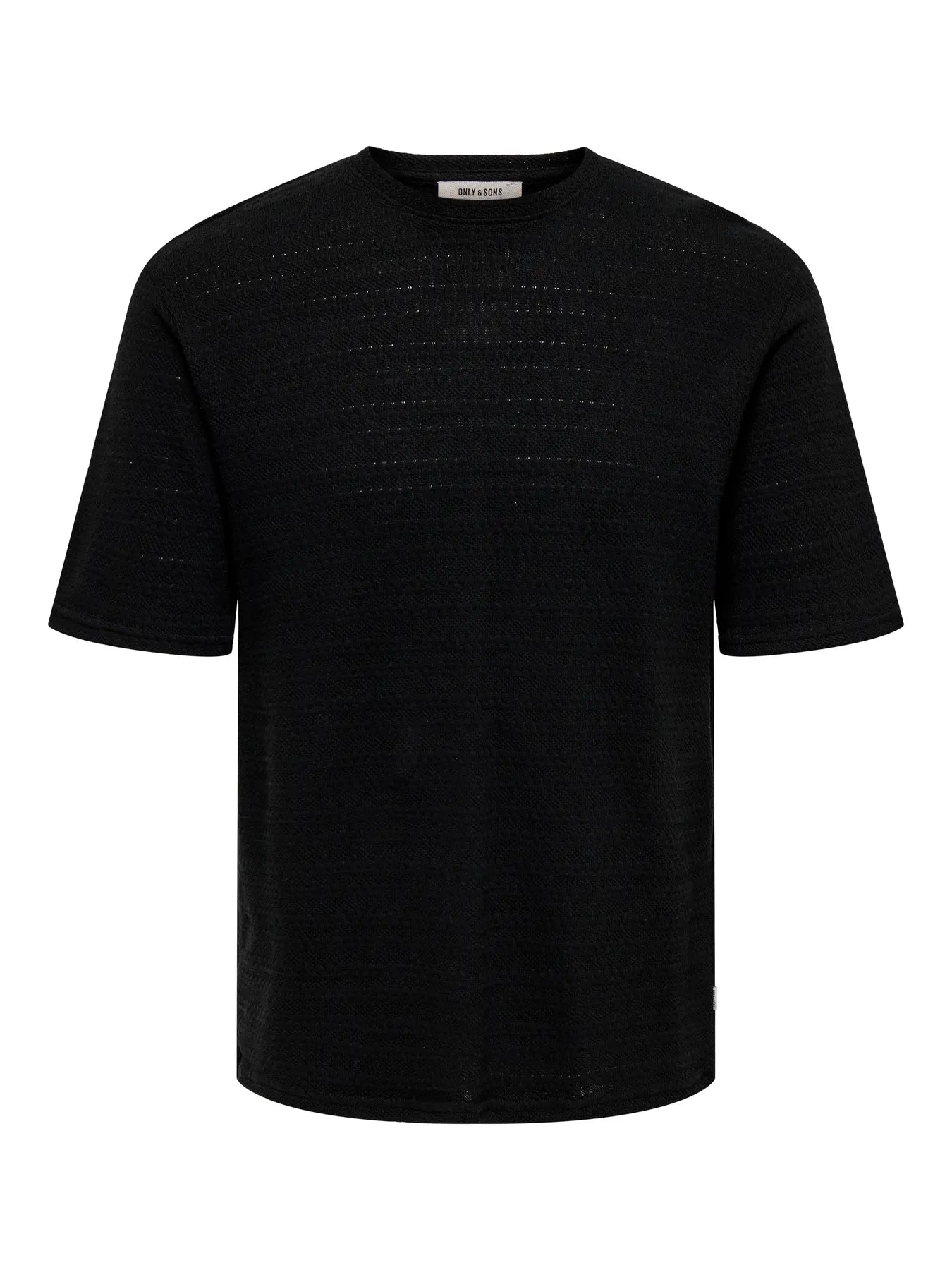 GIVO KNIT T-SHIRT BLACK