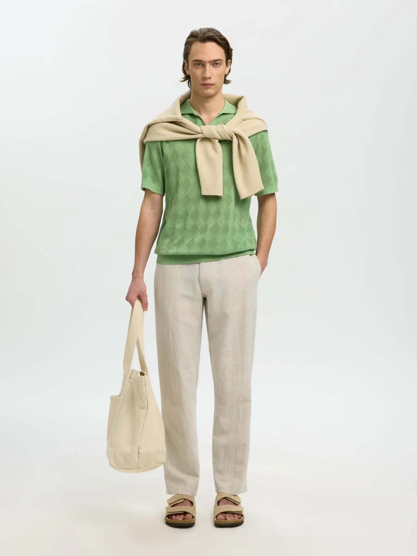 LEROY LINEN PANT PURE CASHMERE