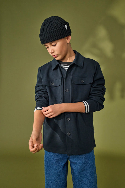 JR NEW KODYL OVERSHIRT NAVY