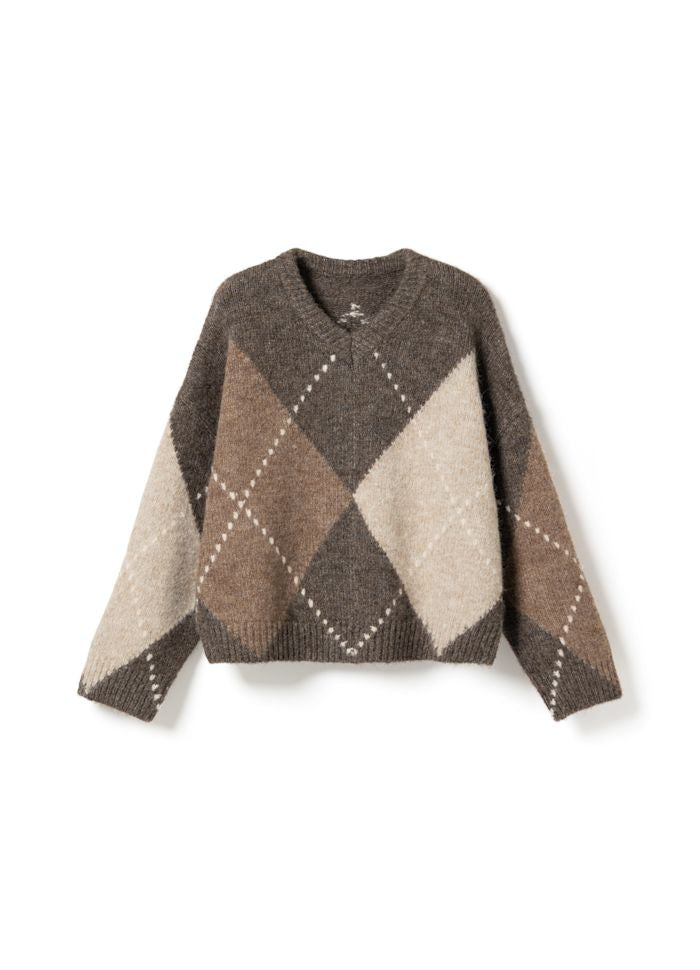 LAI KNIT ASH BROWN MIX