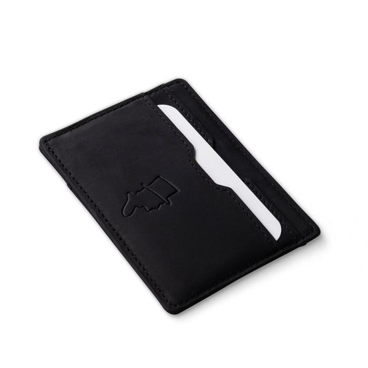 EDD KORTHÅLLARE LÄDER SVART